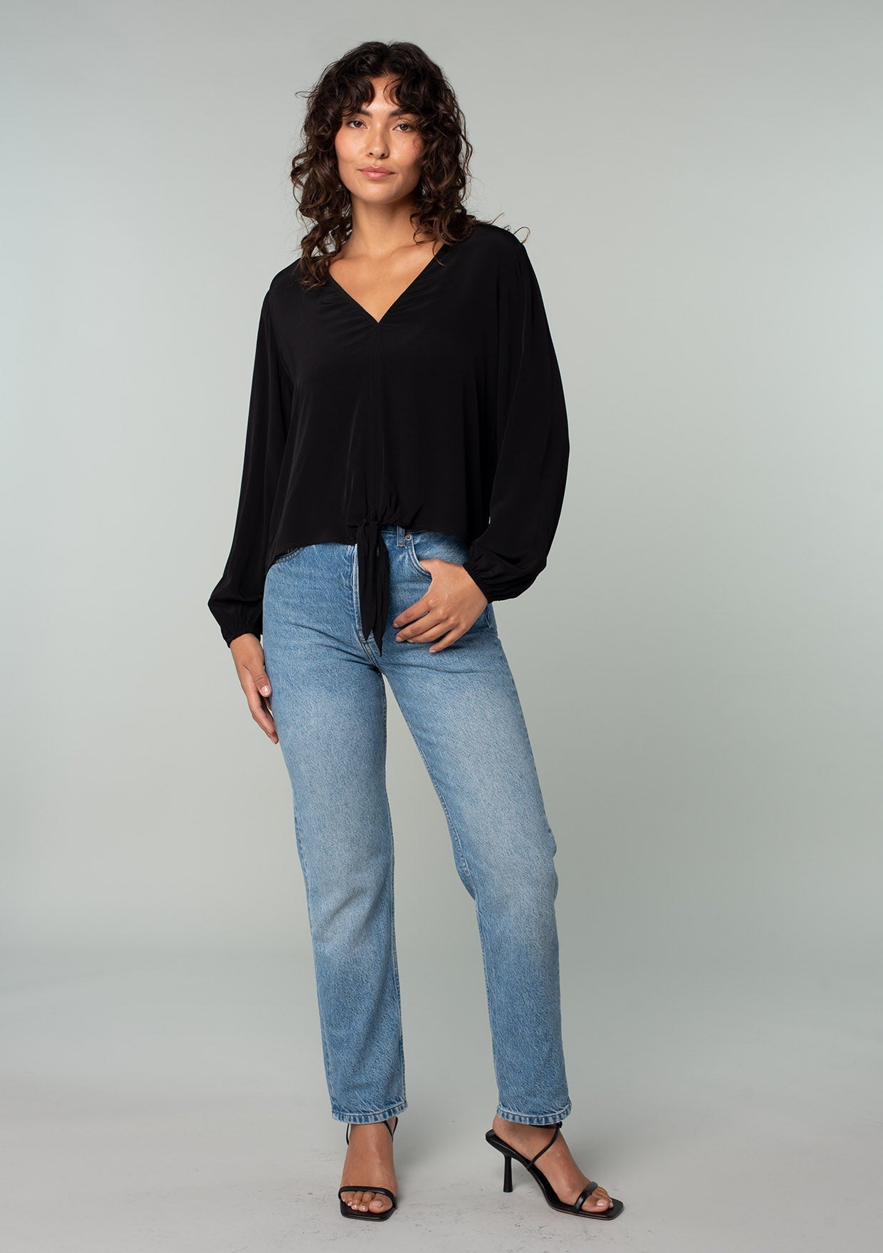 Camille Tie Front Top