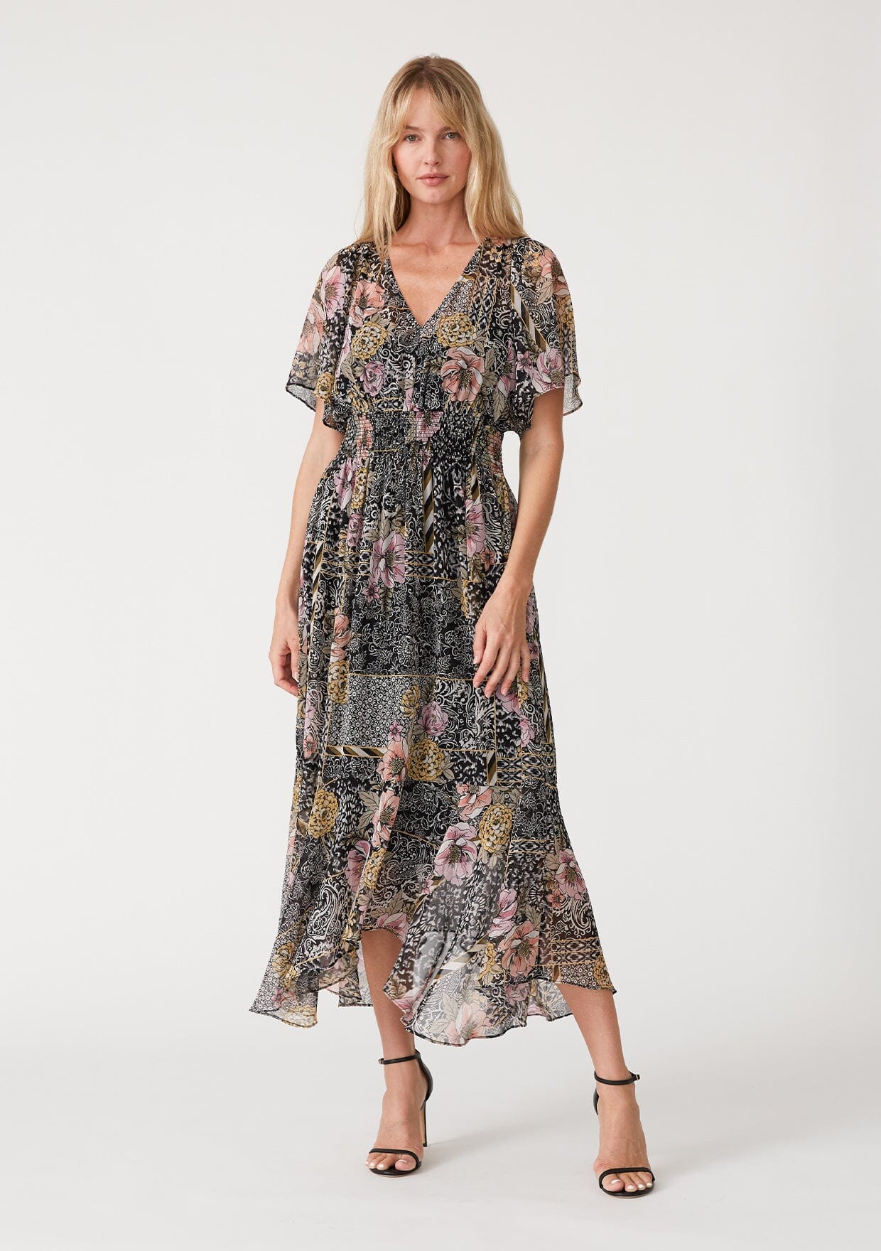 Leilani Patchwork Print Dress