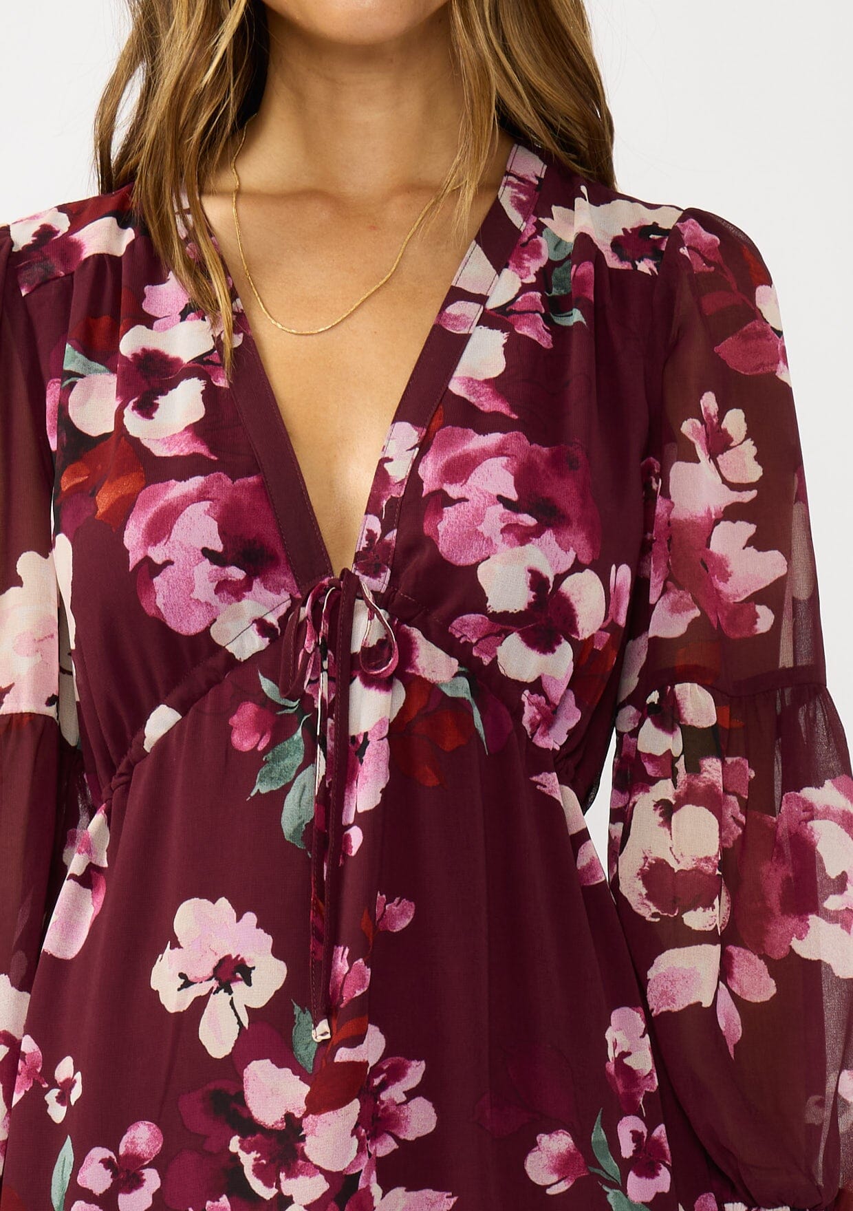 Ruby Blossom Maxi Dress
