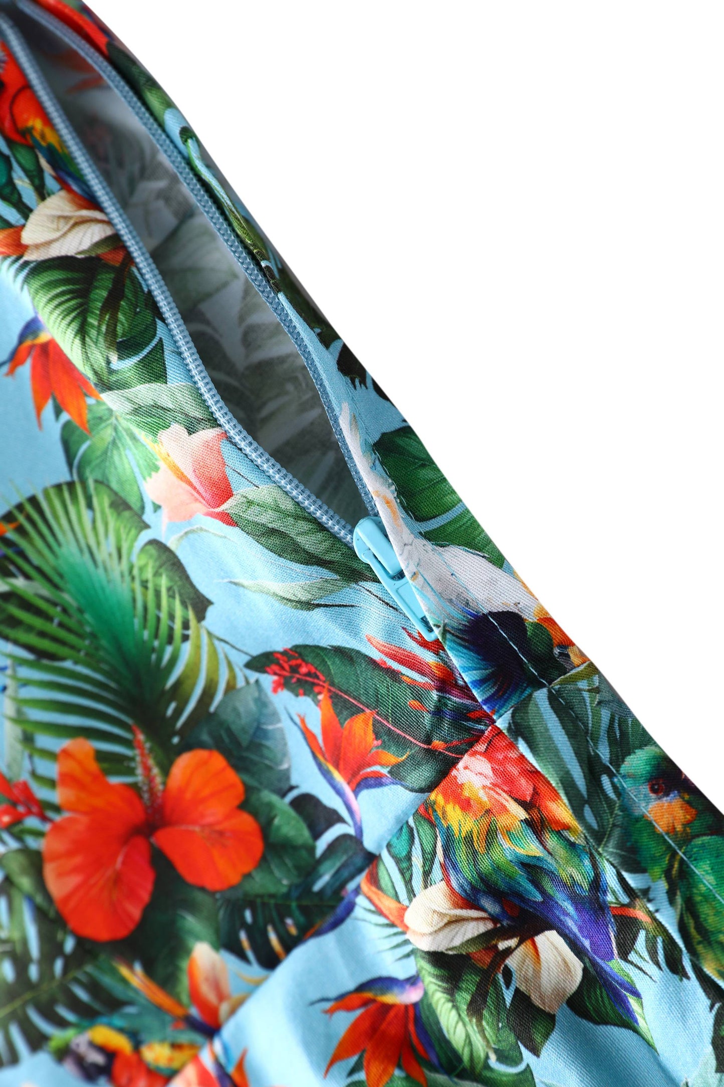 Penelope Tropical Parrot Shirt Dress