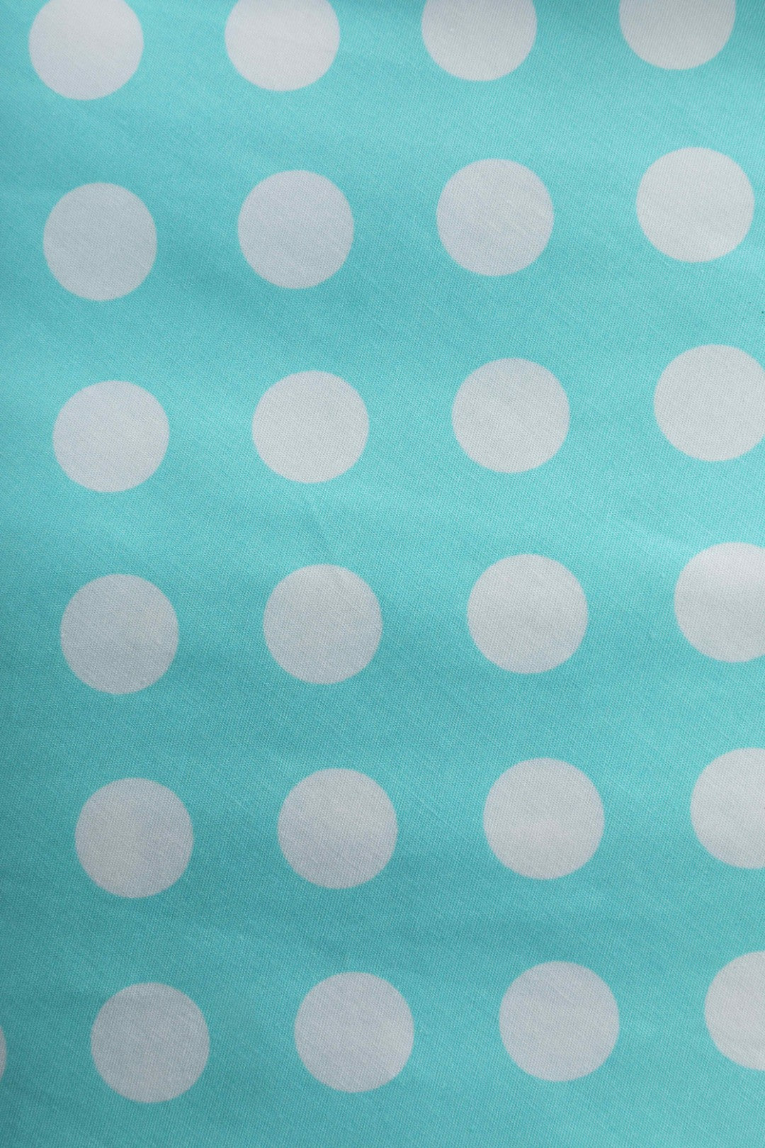 Mollie Turquoise Polka Dot Full Circle Shirt Dress