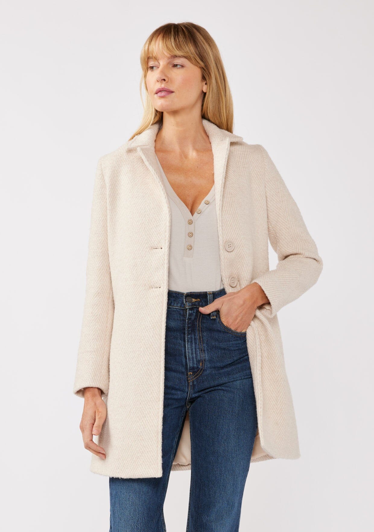 Serena Chevron Coat