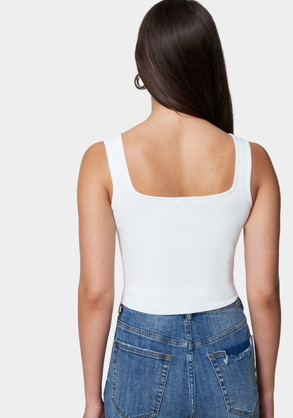 Zip Front Corset Sweater Top