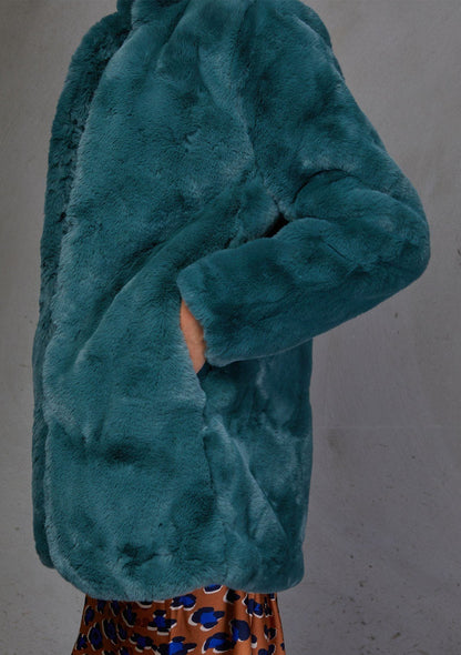 Electric Feel Faux Fur Coat