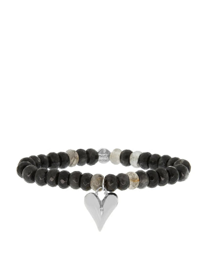 Marlyn Schiff Mocha Quartz Heart Bracelet