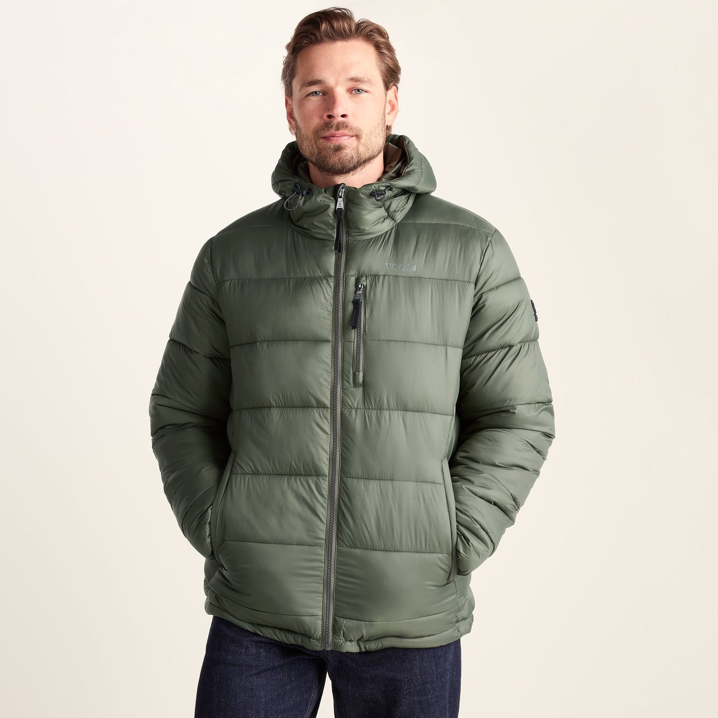 Maloney Mens Wind Resistant Insulated Jacket - Light Forest