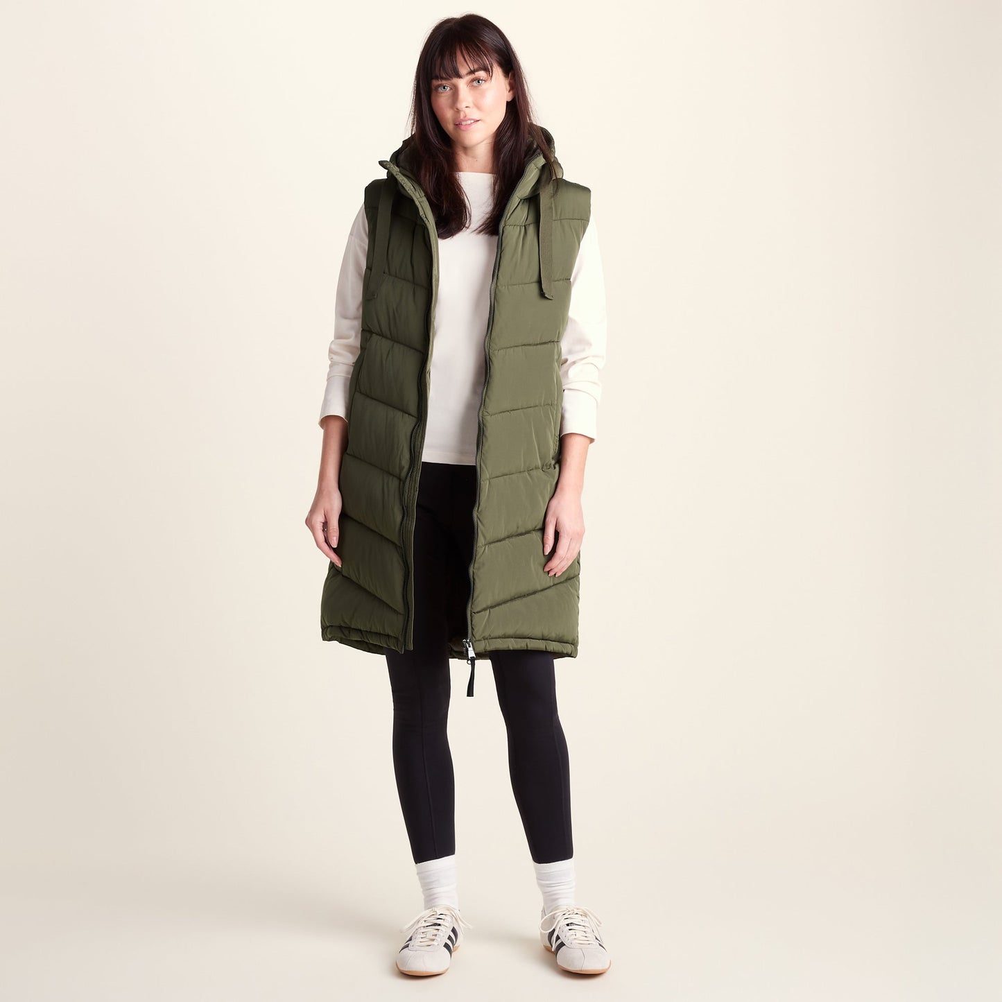 Ranskill Womens Long Insulated Gilet - Khaki