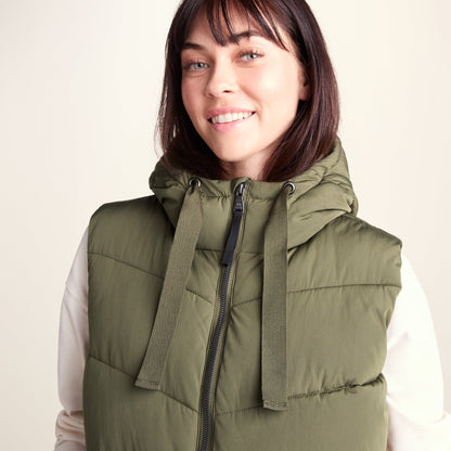 Ranskill Womens Long Insulated Gilet - Khaki