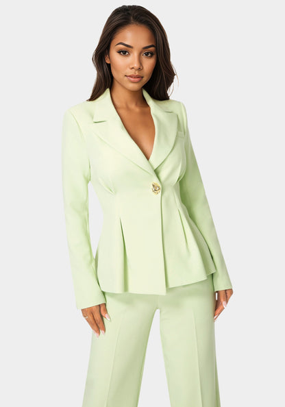 Tailored Pleat Details Blazer