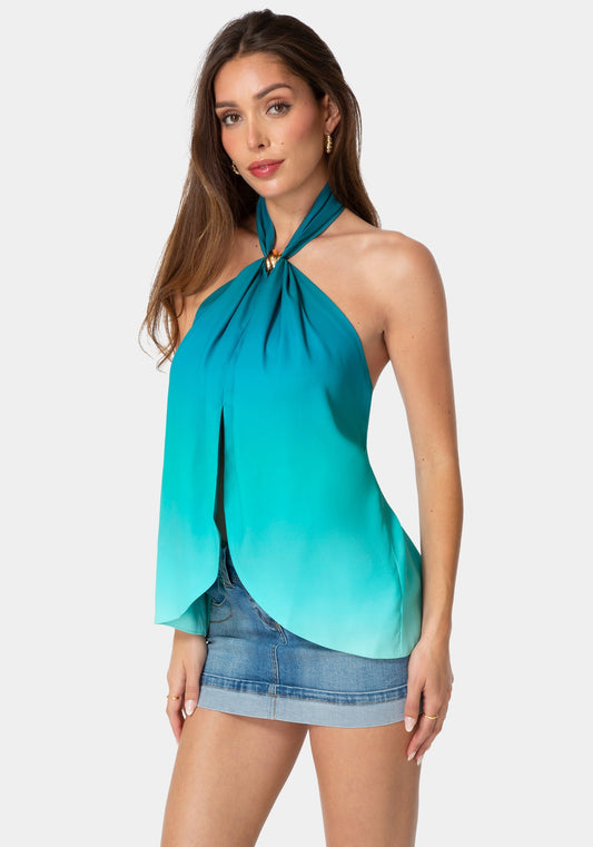 Resort Halter Flowy Top