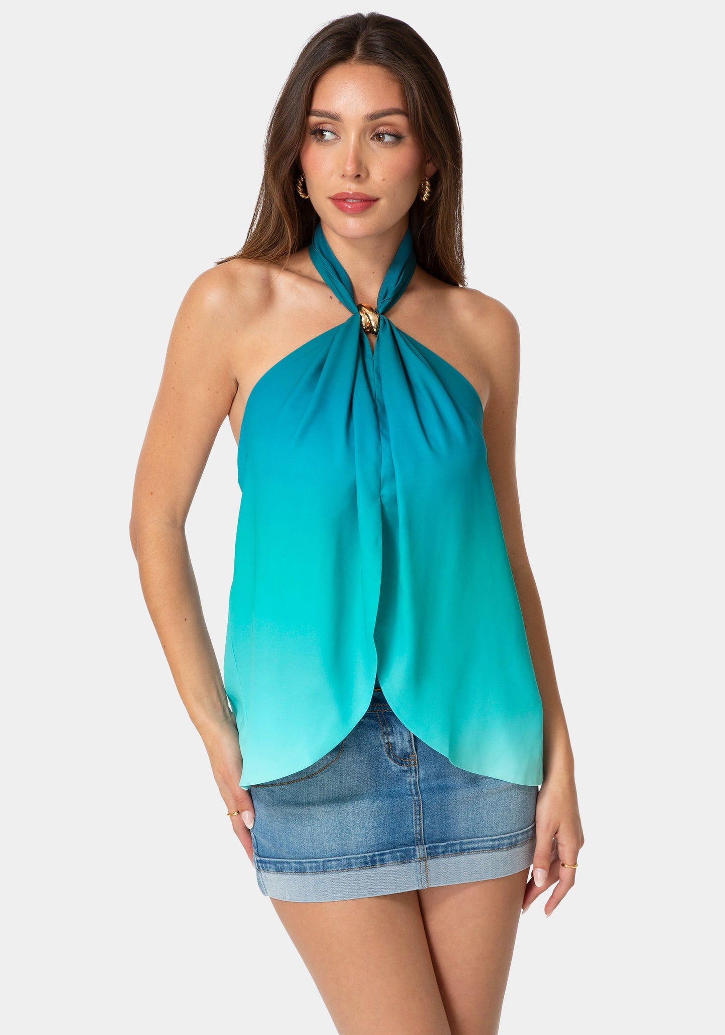 Resort Halter Flowy Top