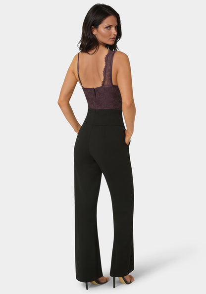 Asymmetric Fooler Lace Jumpsuit