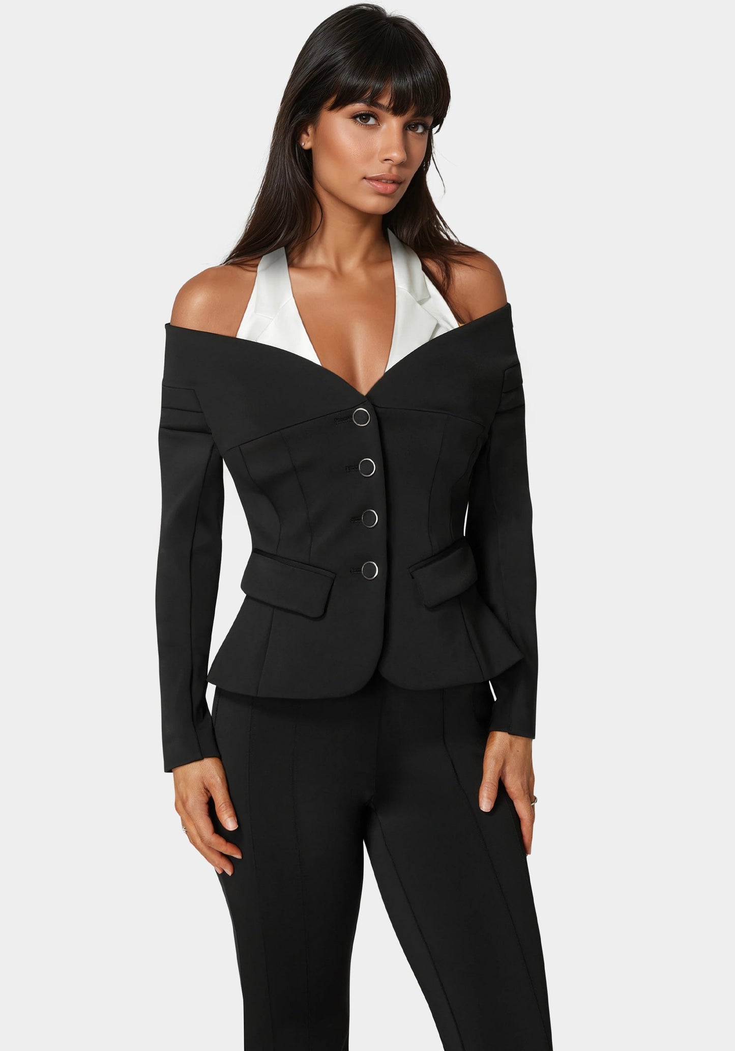 Tailored Off Shoulder Blazer