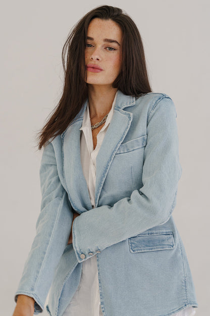 Saskia Long Sleeve Button Down Top White