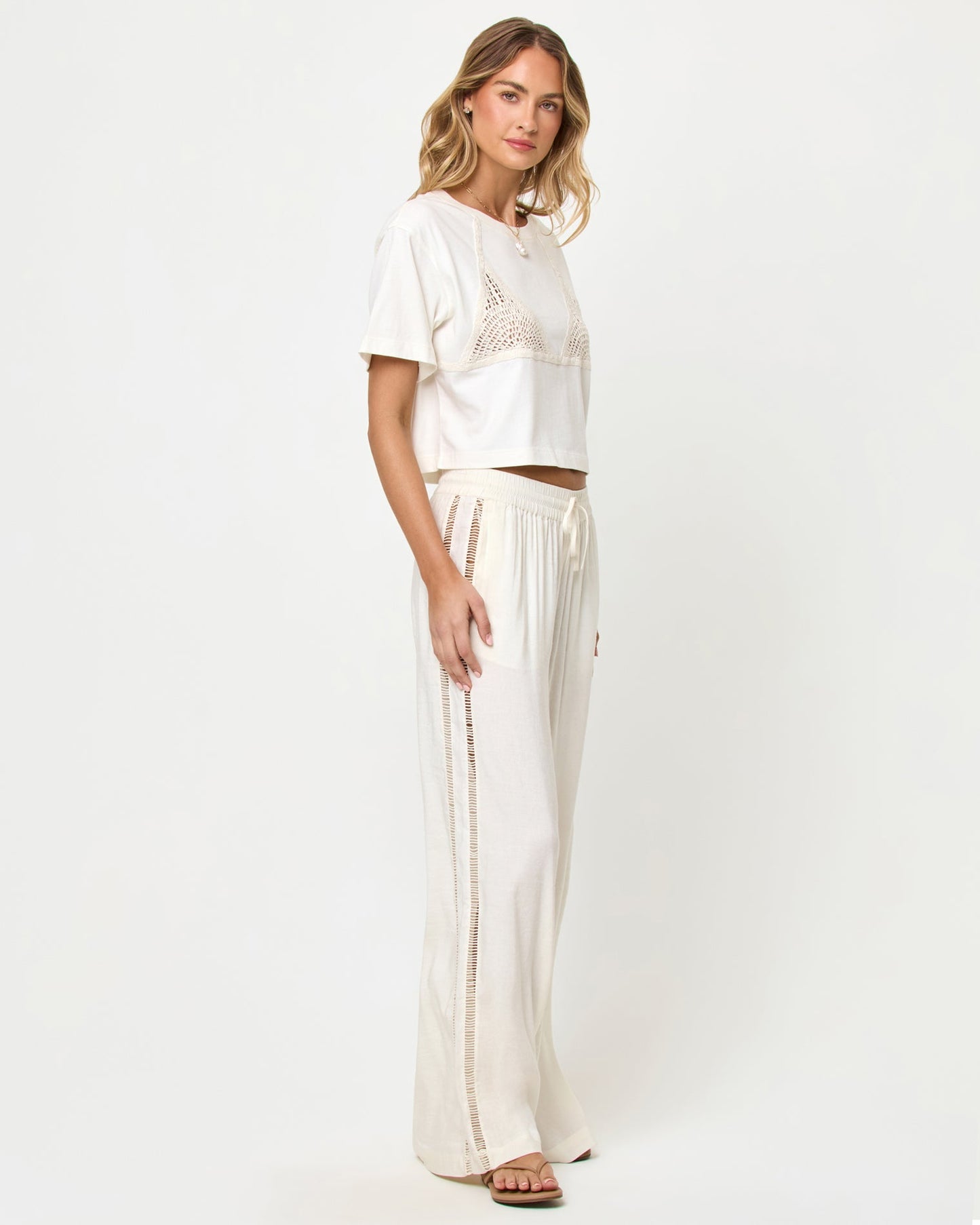 At Your Leisure Pant - Cream-Natural