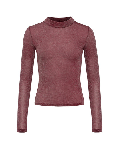 Shimmer Long Sleeve - Sangria