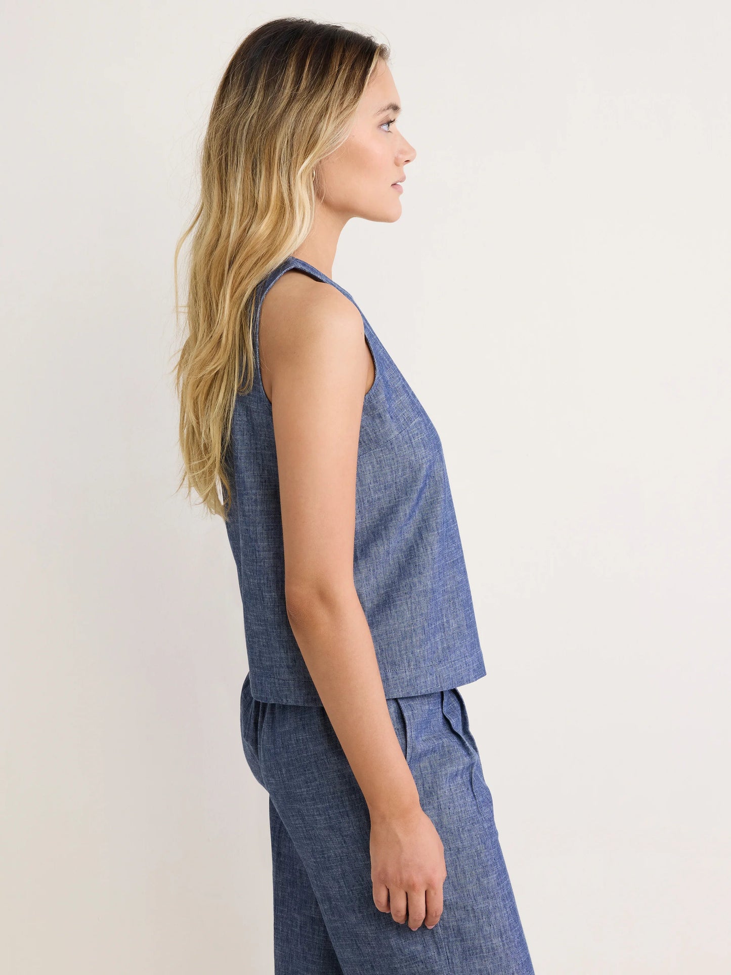 nz by NIC+ZOE Chambray Mix Stevie Tank