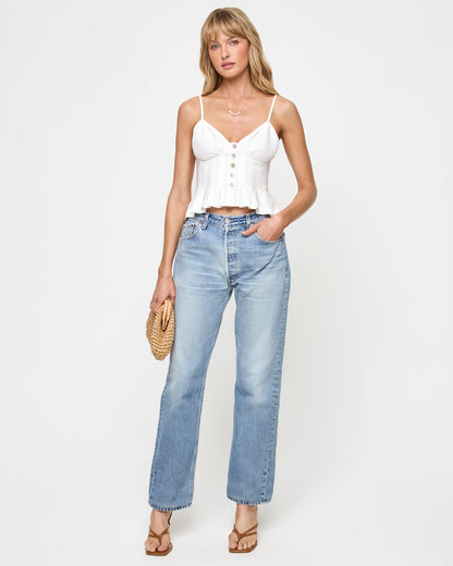 Clover Top - White