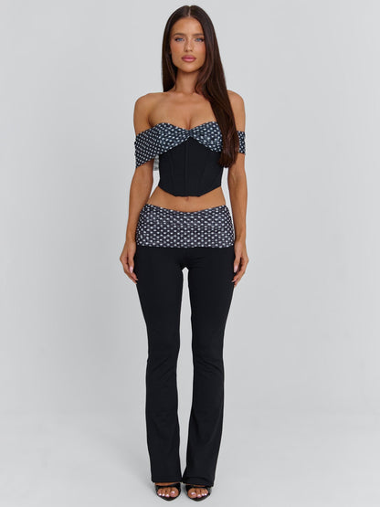 Emil Top Black Polka Dot