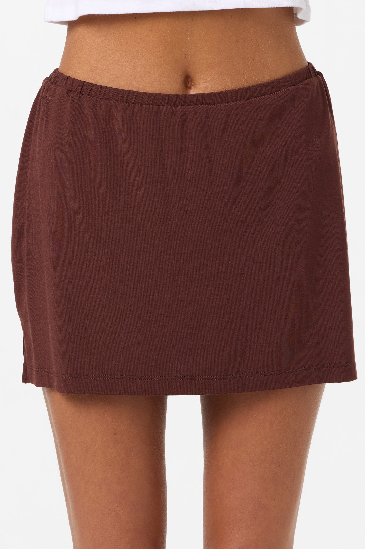 Alyssa Solid Knit Short Skirt