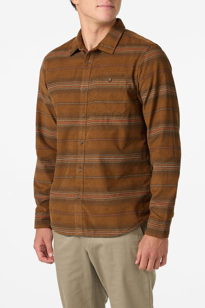 Caruso Stripe Cord Standard Fit Long Sleeve Shirt