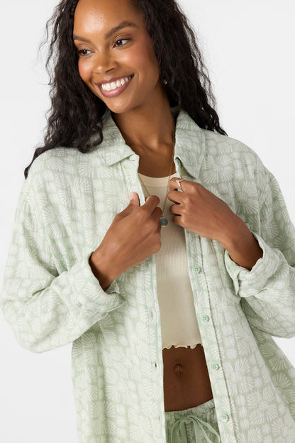 Leni Relaxed Geo Long Sleeve Top