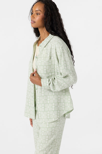 Leni Relaxed Geo Long Sleeve Top