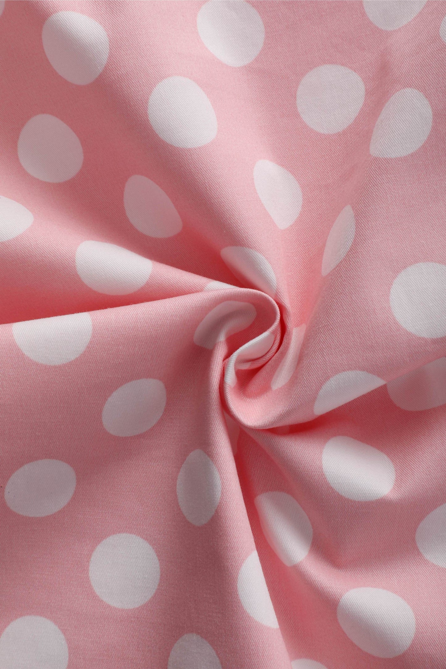 Lily Light Pink Polka Dot Off Shoulder Dress
