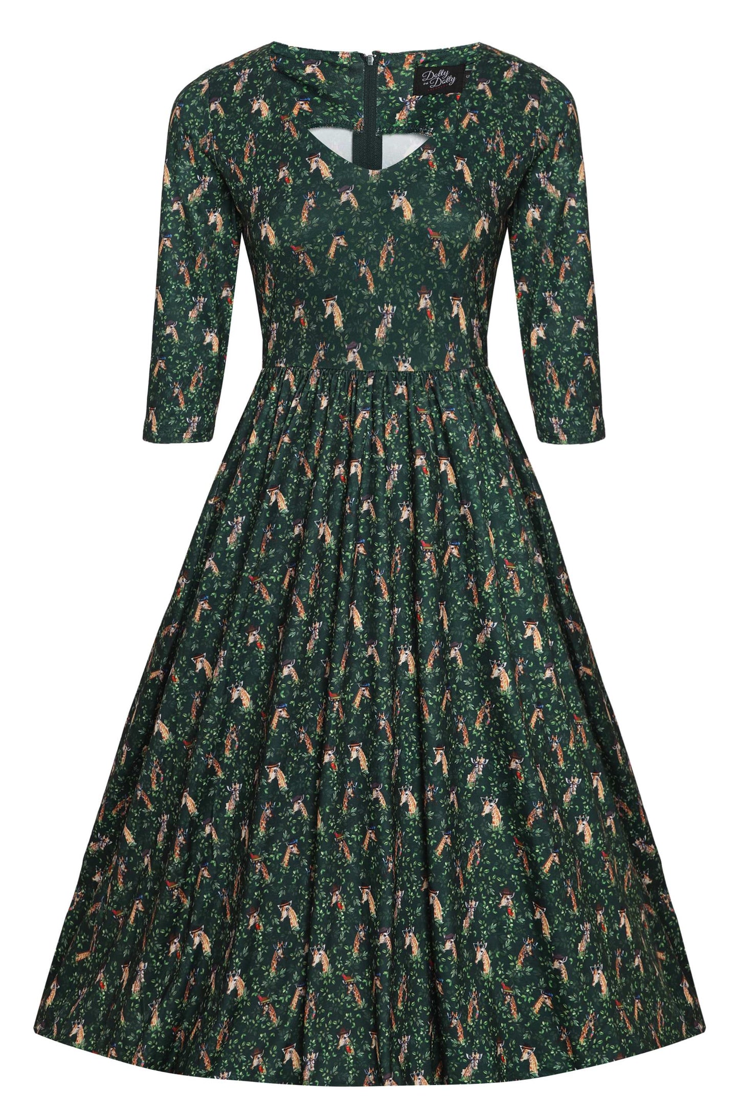Billie Green Giraffe Dress