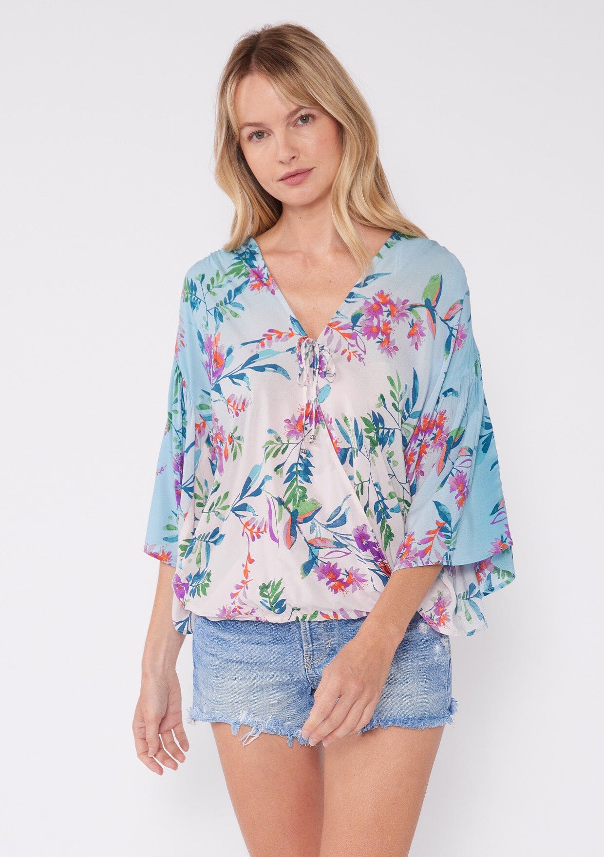 Jules Floral Surplice Top