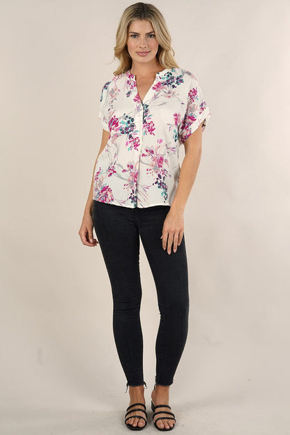 Spring Blooms Floral Top