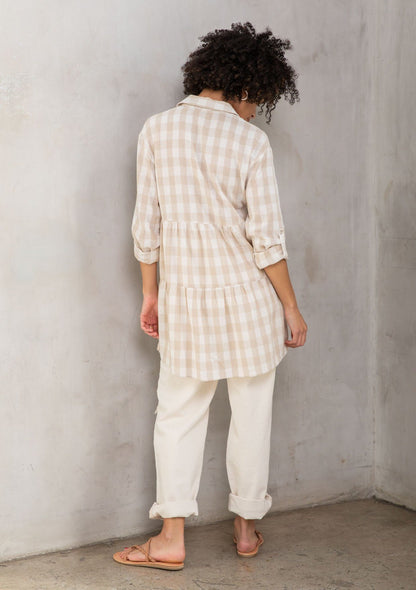 Jules Gingham Tiered Tunic