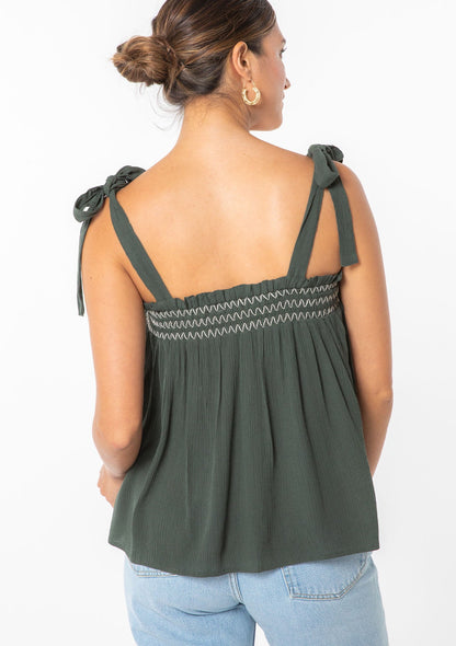 Nix Tie Shoulder Tank Top
