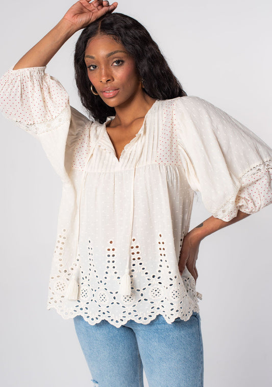 I Choose You Embroidered Top