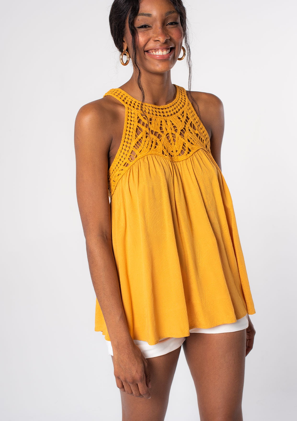 Casey Crochet Tank Top