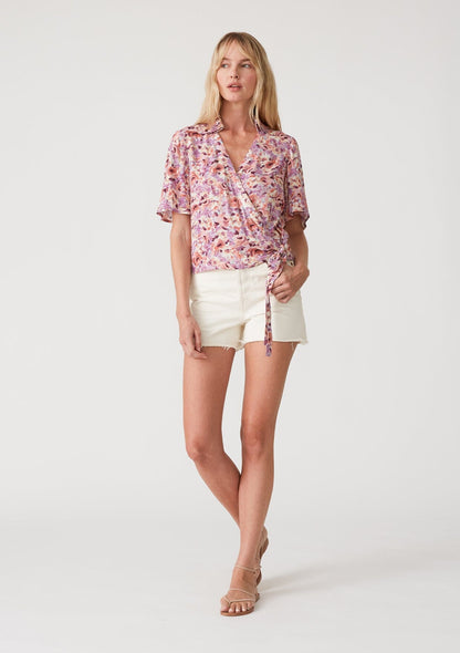 Posey Floral Wrap Top