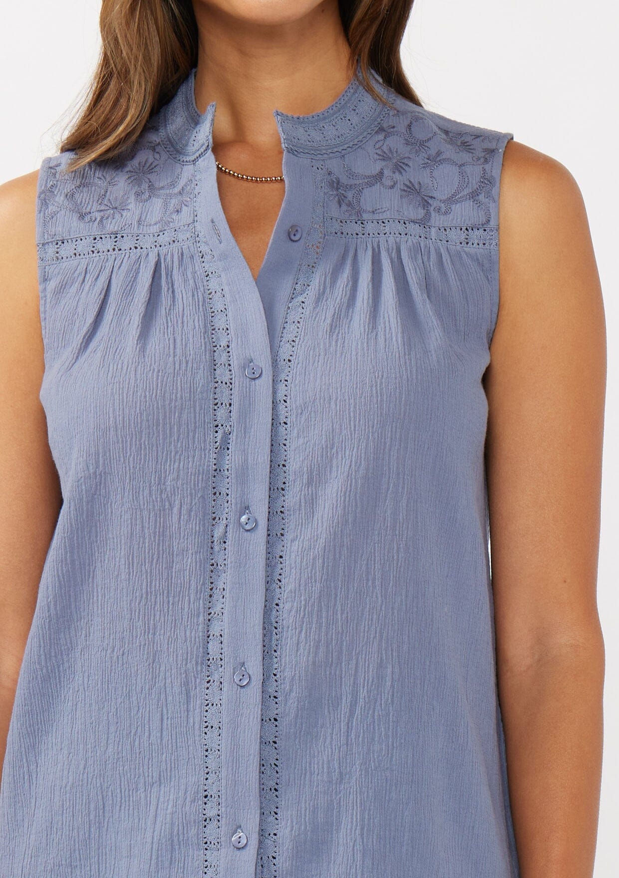 Elara Embroidered Tank Top