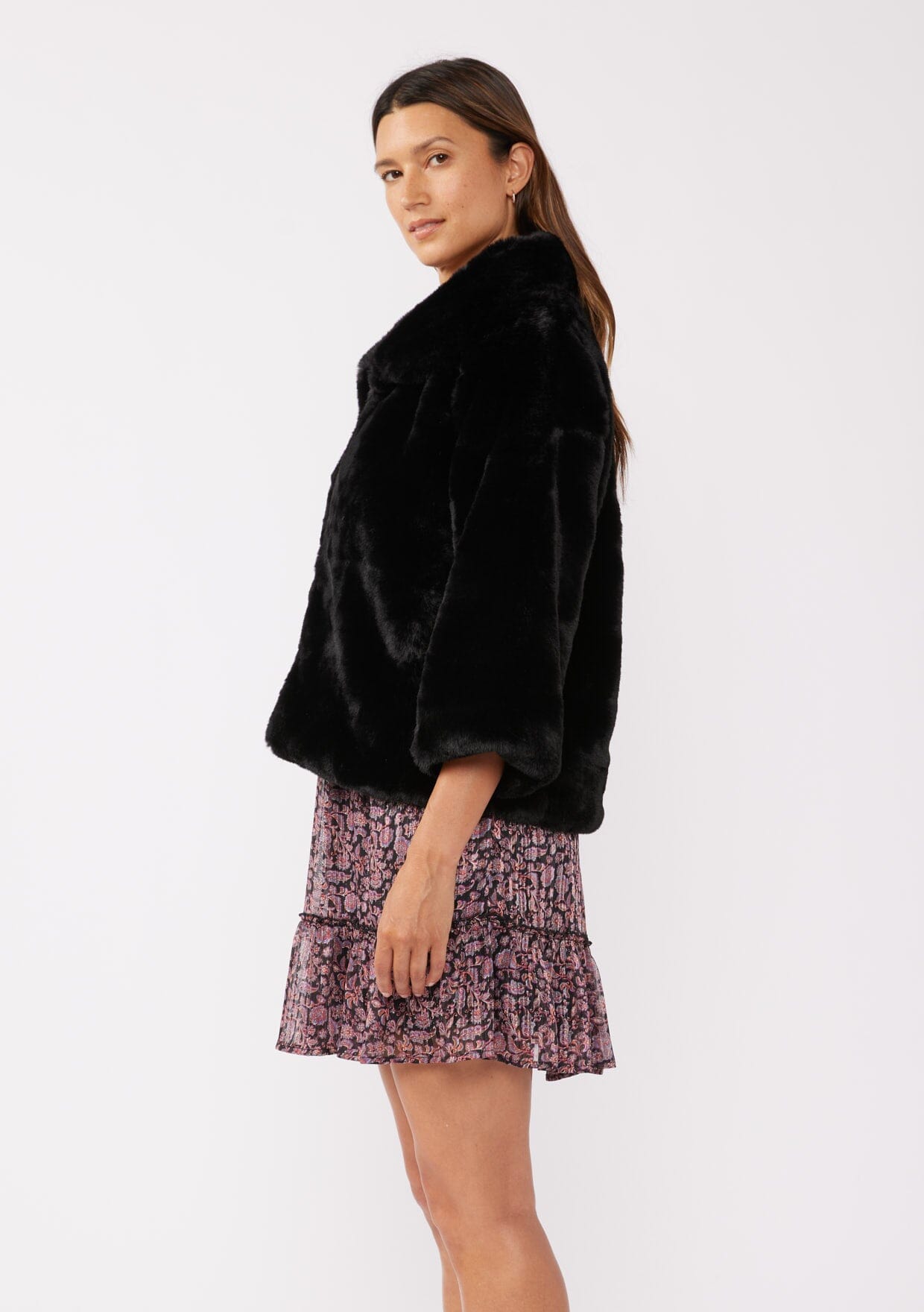Night Owl Faux Fur Coat