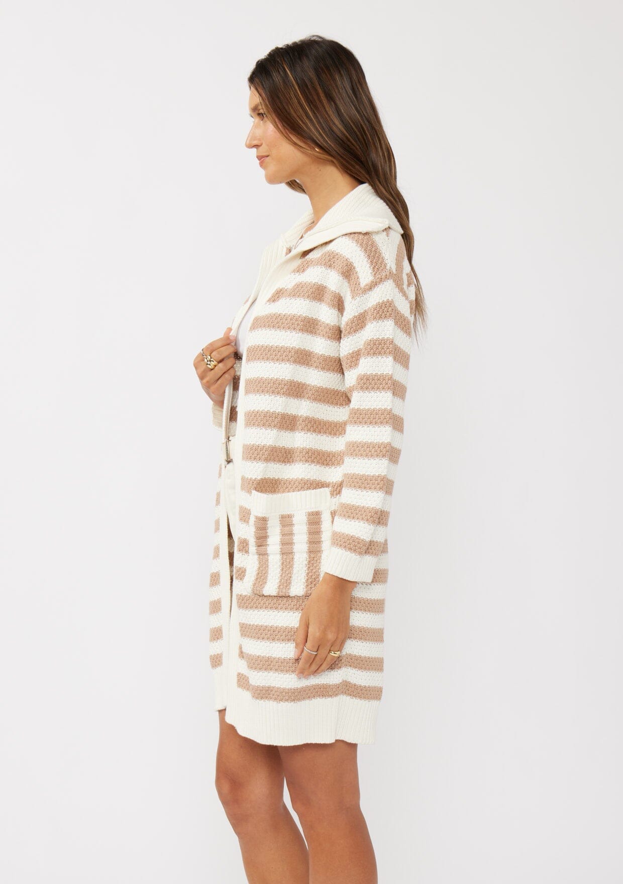 Coastal Striped Cardigan