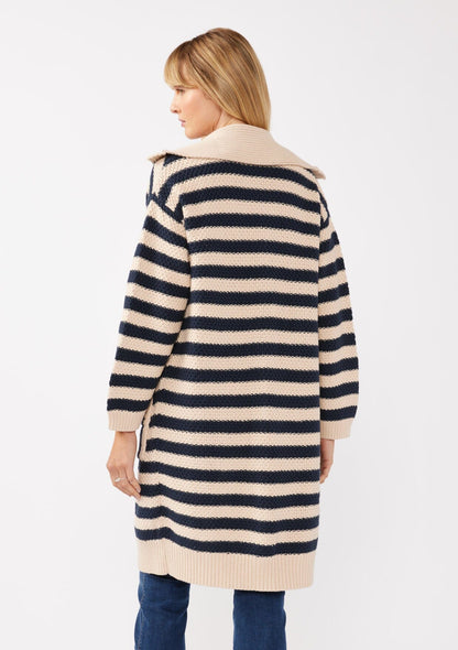 Coastal Striped Cardigan