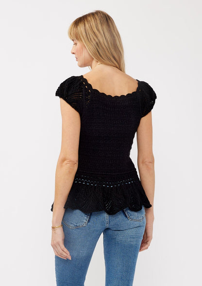 Nora Peplum Knit Top