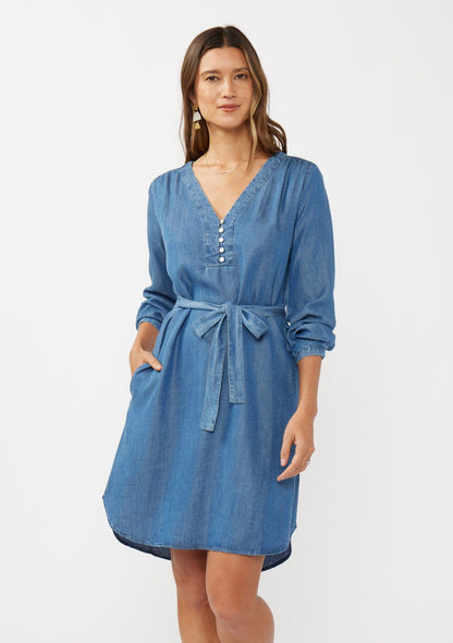 Poet Henley Midi Dress