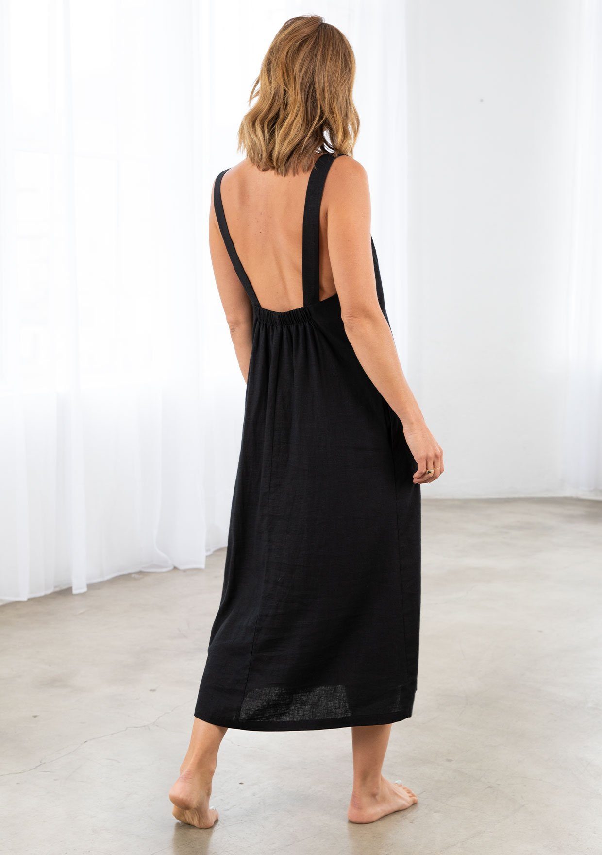 Canyon Linen Midi Dress