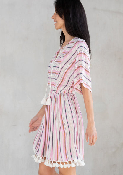 Takeoff Striped Mini Dress