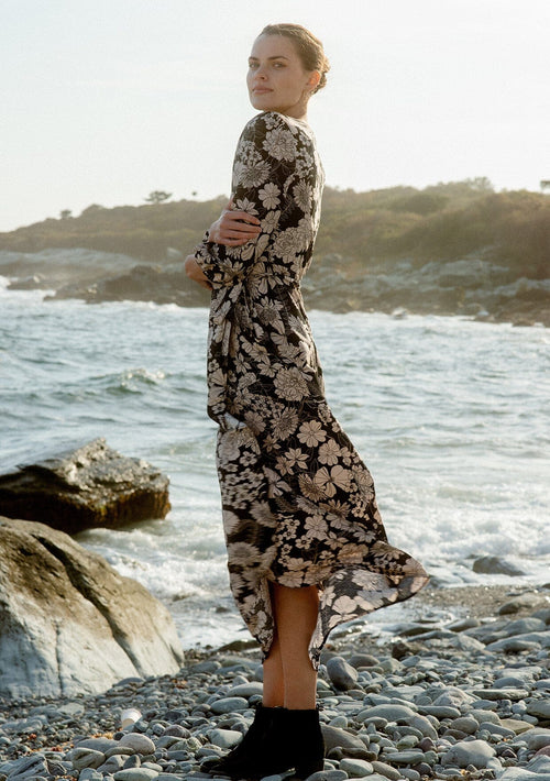 Mother Earth Floral Wrap Dress