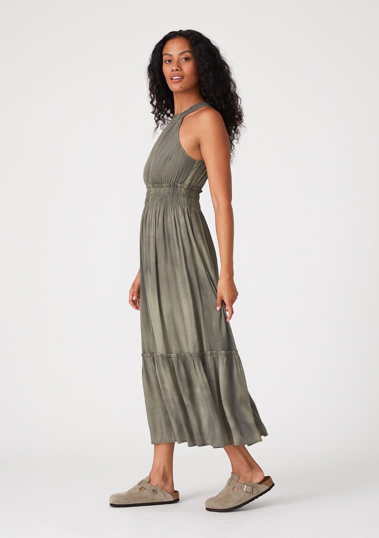 Neve Smocked Halter Maxi Dress