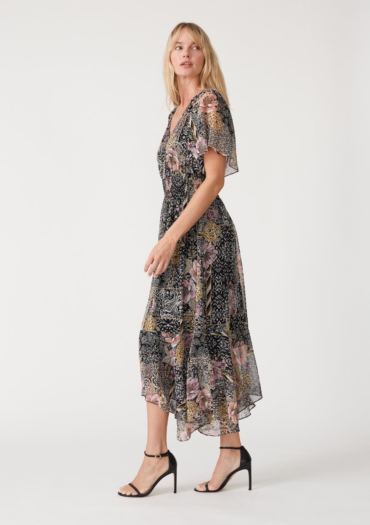 Leilani Patchwork Print Dress
