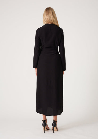 Anais Midi Wrap Dress