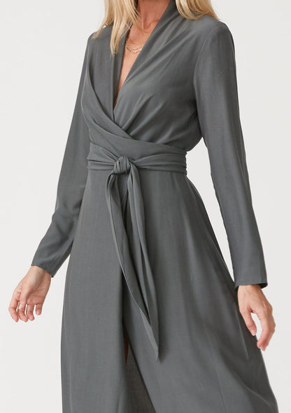 Anais Midi Wrap Dress