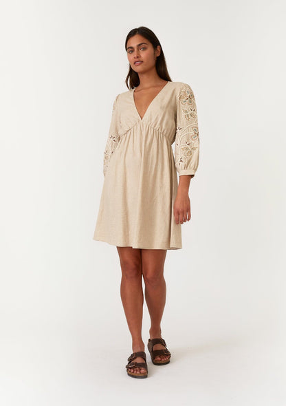 Shiloh Embroidered Mini Dress